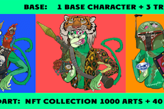create nft collection or unique character