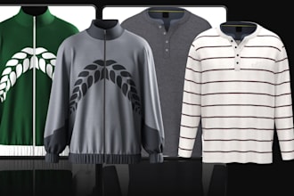 design a realistic 3d garment and apparel using clo 3d