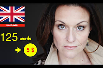 produce your english voice over with a smooth and classic tone