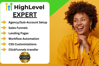 setup gohighlevel website sales funnel clickfunnels landing page automation