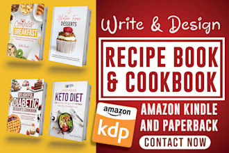 write high quality recipes for your cookbook, recipe book, and ebook