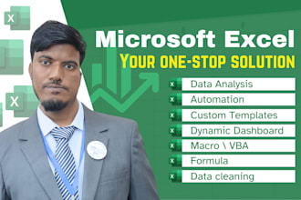 do excel dashboard, data analysis, macro, automation, formulas, pivot