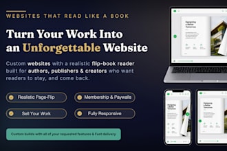 build a stunning website featuring flip books and memberships