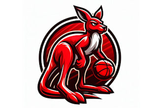 design different kangaroo mascot log design for you  with unlimited revision