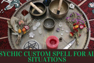 cast a powerful psychic custom spell against all bad situation