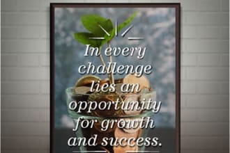 design unique motivational canvas wall art for you