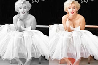 colorize black and white photo
