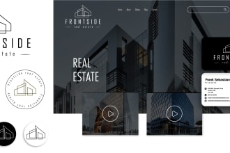 design a real estate logo and branding kit for your startup