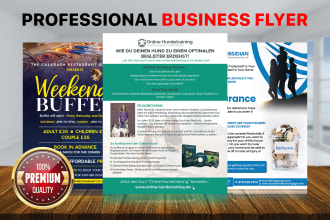 create professional business flyers and posters wedding cards in 5 hours