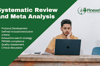 do systematic review and meta analysis in any field in 24h