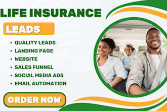 life insurance leads health insurance leads life insurance website sales funnel
