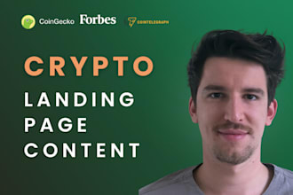 write website content on crypto, blockchain, defi web3