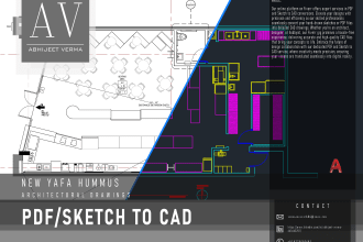 convert your PDF, scan, and skech to cad