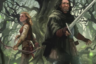 paint fantasy digital art illustration and characters