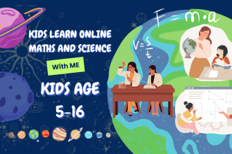 be expert math and science tutor for kids