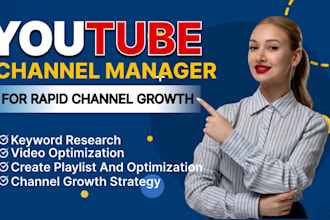 be your youtube SEO channel manager