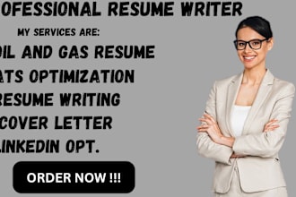 write professional oil and gas resume, chemical, engineering resume, federal job