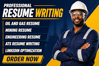 write a job winning oil and gas, chemical engineering and federal resume