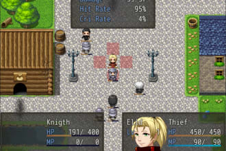 develop a tactical rpg video game like fire emblem,  disgaea, or fft
