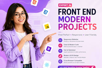 expert front end modern projects for responsive websites