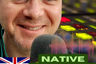 record voice over in neutral english accent
