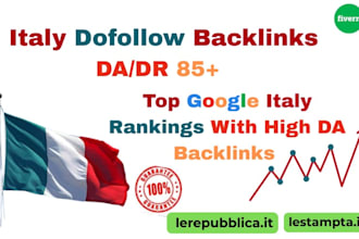 provide italian da90 dofollow SEO backlinks for google italy ranking