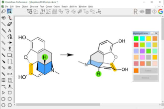 draw any chemical structures with chemdraw