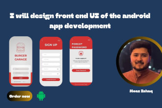 design front end UI for the android and flutter development using xml and dart