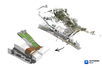 make revit model using point cloud file