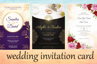 design wedding, birthday and any invitation card