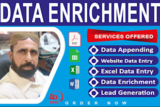 do data appending, enrichment and data entry