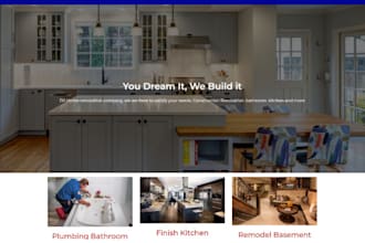 design home improvement website home builder website construction website