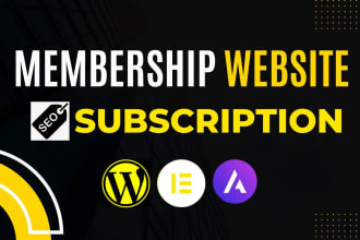 develop wordpress membership or subscription website
