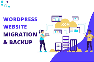 do wp migration or website migration or website transfer or wordpress backup