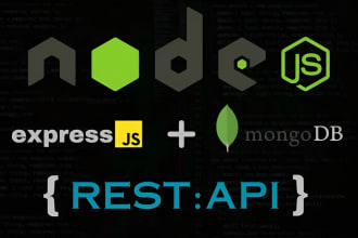 build website backend in nodejs, expressjs and mongodb