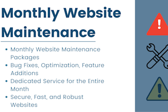 provide expert website maintenance