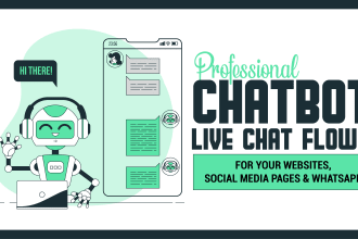 do live chatbot, chatbot flow, ai chatbot, manychat, tidio