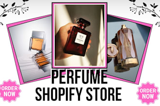 design highly profitable perfume shopify cosmetic store fragrance beauty website