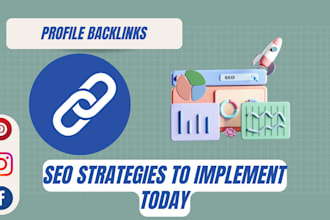 do 300 high da link building social profiles SEO backlinks