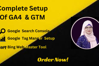 setup google analytics 4 tag manager gsc situp XML sitemap
