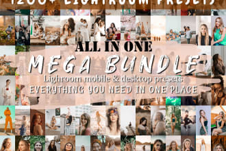 deliver 1200 premium mega mix lightroom presets