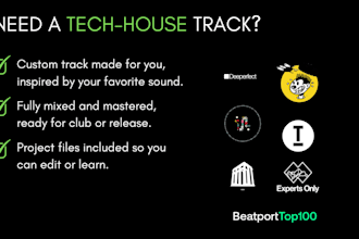 make profissional tech house, techno and more ghost producer