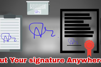 put signature on pdf documents electronically