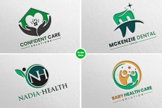 design medical, healthcare, pharmacy and dental logo 24 hours