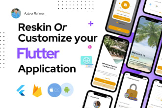 reskin or customize your flutter application