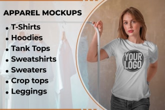create apparel mockup realistic tshirt mock up image with your logo or design