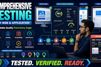 do comprehensive testing for web and application