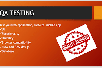 do comprehensive testing for web and apps