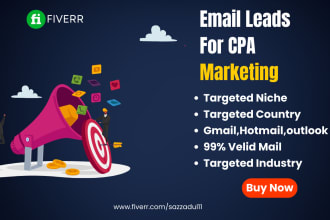 send you real valid email list for cpa marketing
