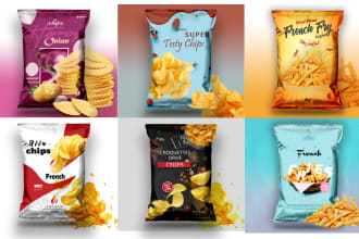 create custom chip bags, pouch product packaging design